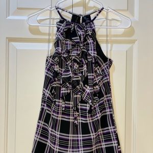 Bisou Bisou Plaid Halter Top - XS